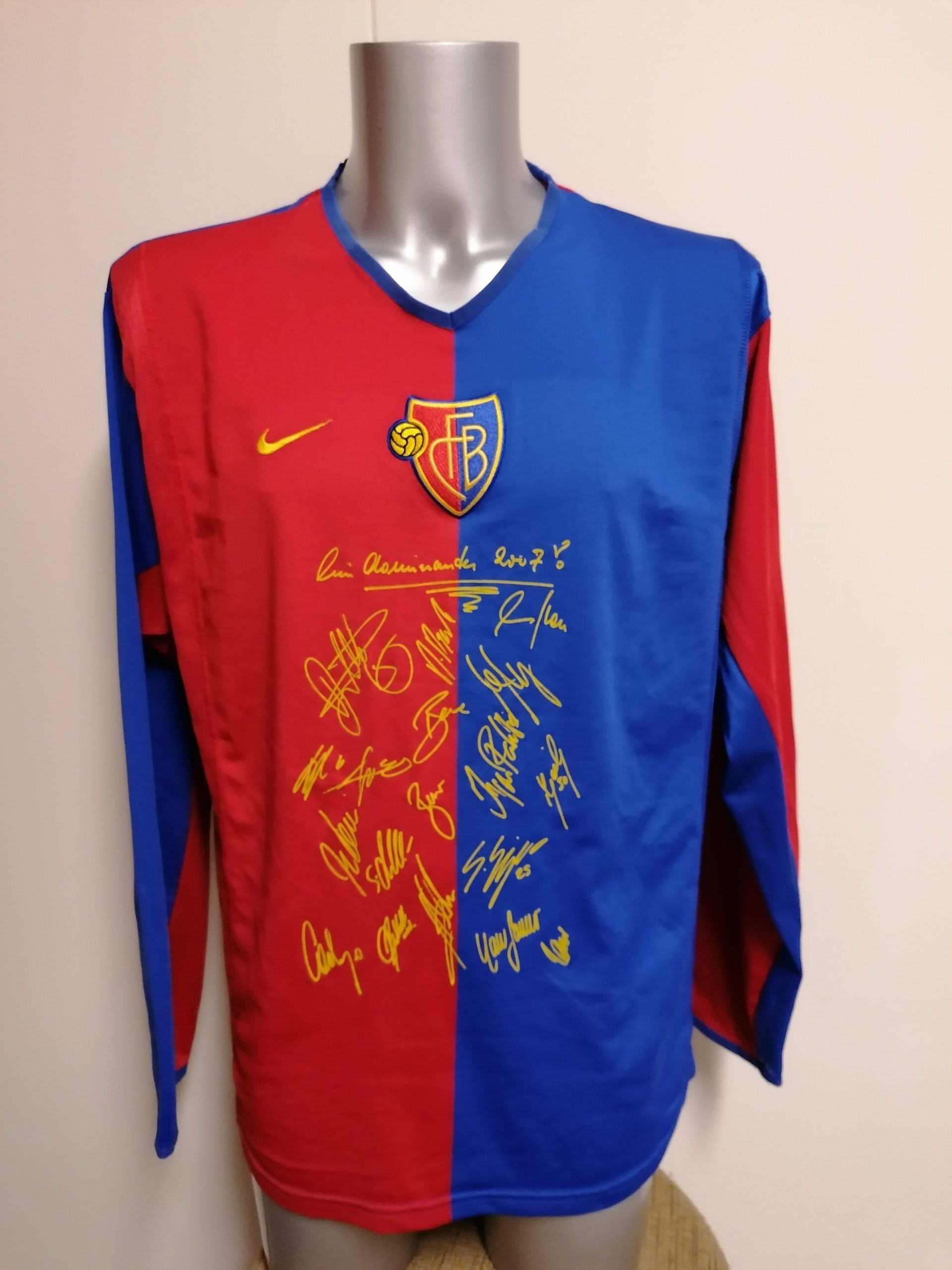 Vintage Basel 2002 2003 2004 l/s home shirt Nike size XL