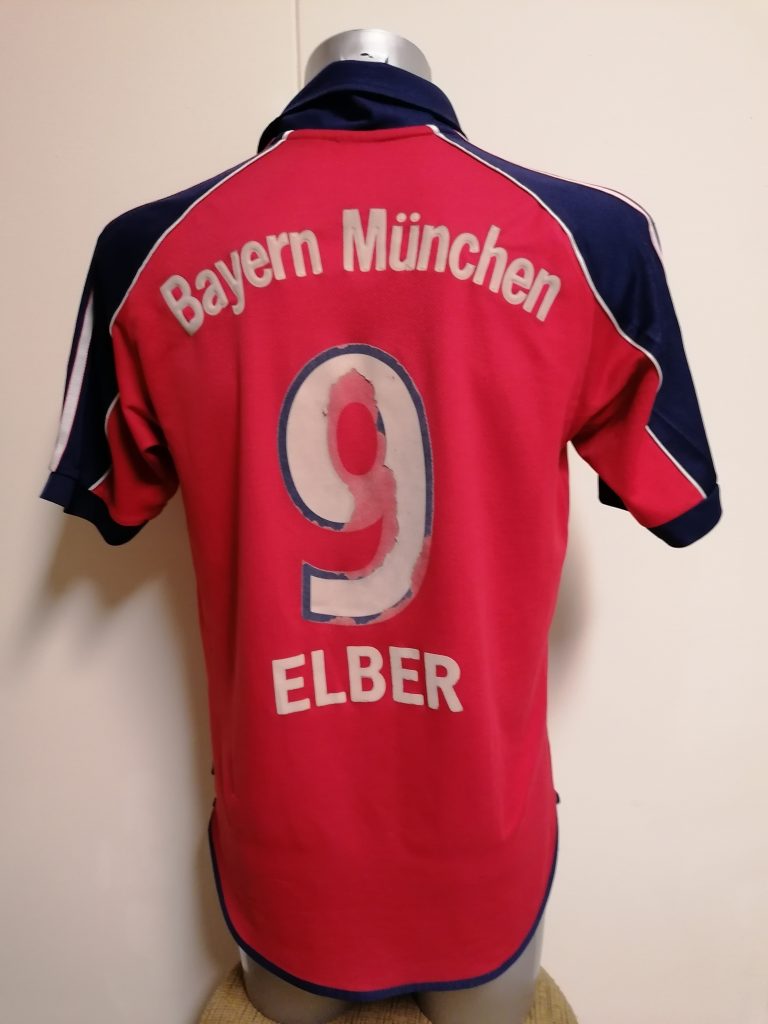 Vintage Bayern Munchen 1999-01 home shirt adidas BL Elber 9 size S (2)