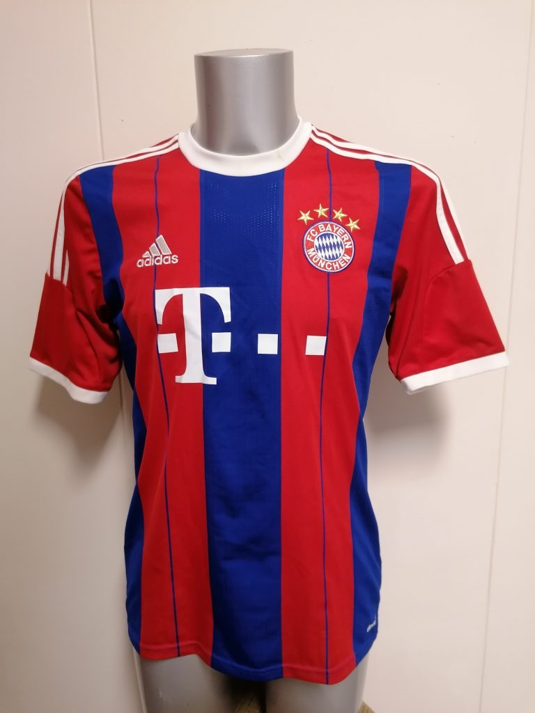 Bayern Munchen 2014 2015 home shirt adidas football top size M (1)