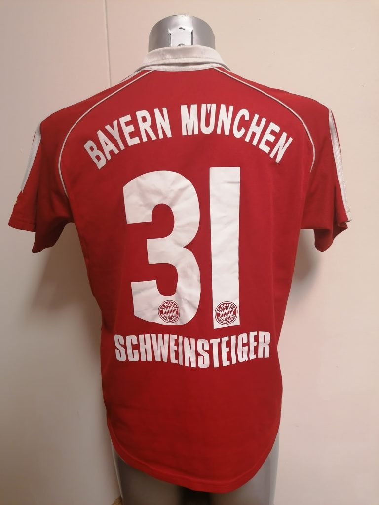Bayern Munchen 2005 2006 home shirt adidas Schweinsteiger 21 Boys XL 176 16Y (2)