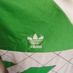 Vintage Adidas 1980ies ls green shirt size M made in Yugoslavia (2)