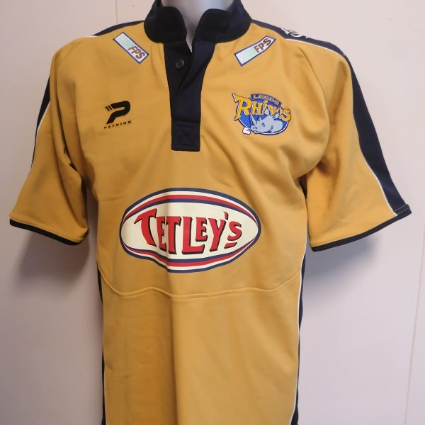 Vintage Leeds Rhinos 2005 2006 away shirt Patrick jersey size L (1)