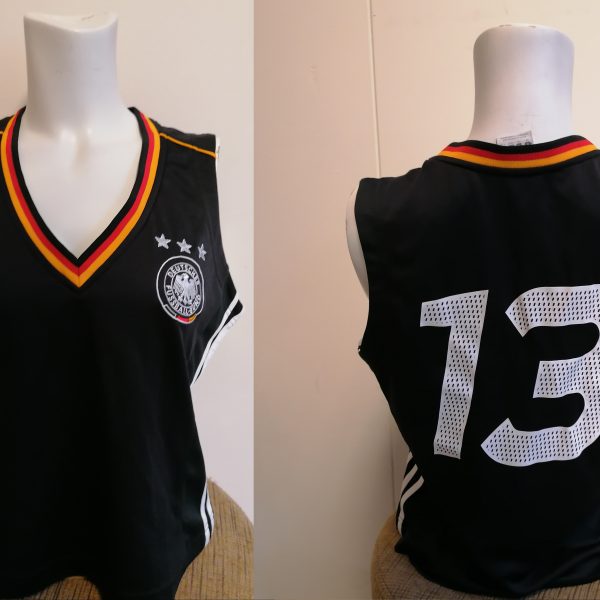 Women’s Germany 2004 sleevless shirt vest adidas #13 UK18 L D44