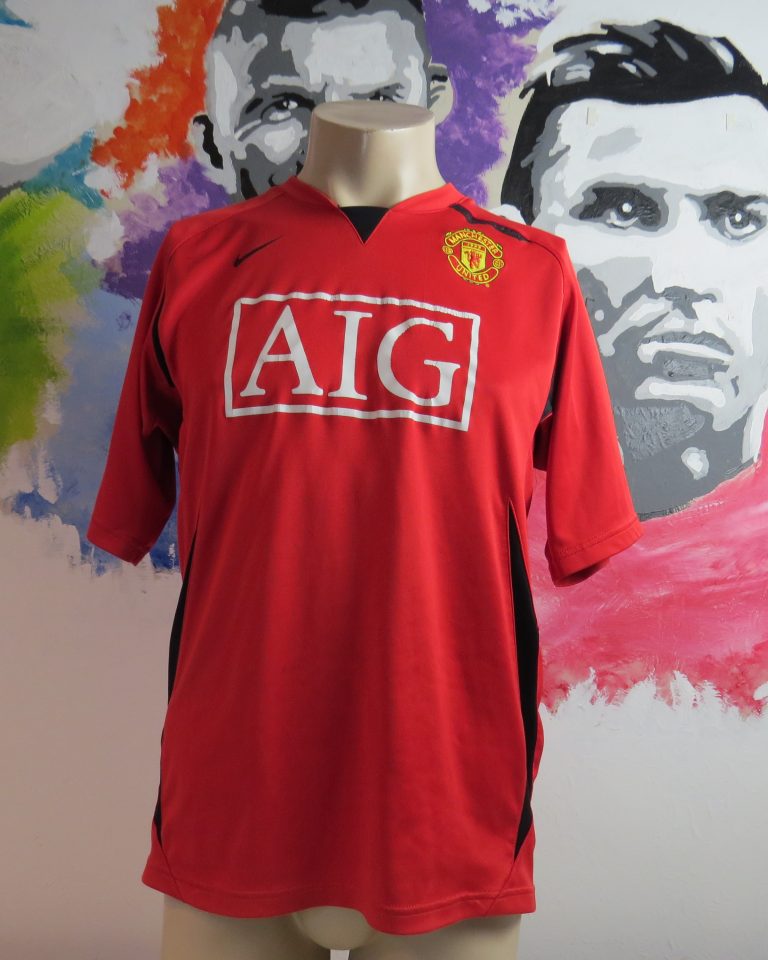 Nike Manchester United 200708 Training Top Shirt Red size M (5)