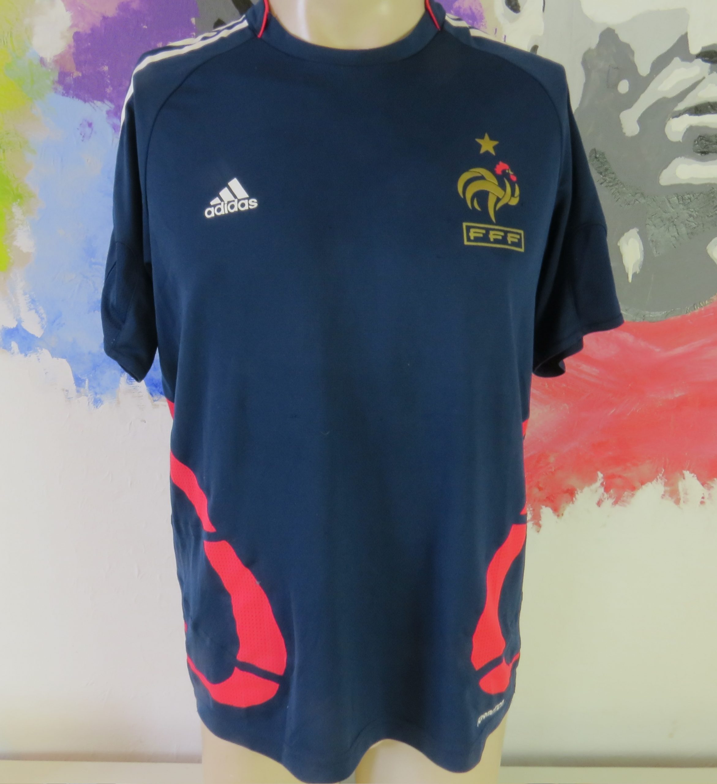 Player issue France 2007 2008 2009 training shirt adidas Formotion