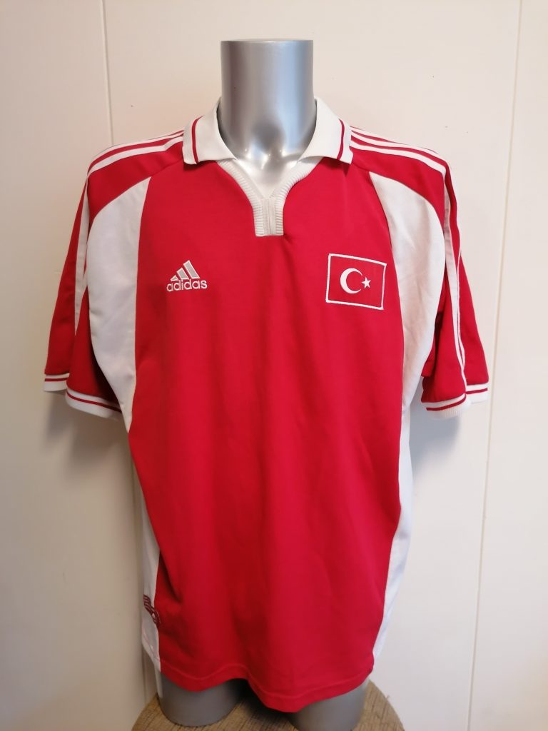 Vintage Turkey 2000 2001 2002 home shirt adidas football top size XXL (1)