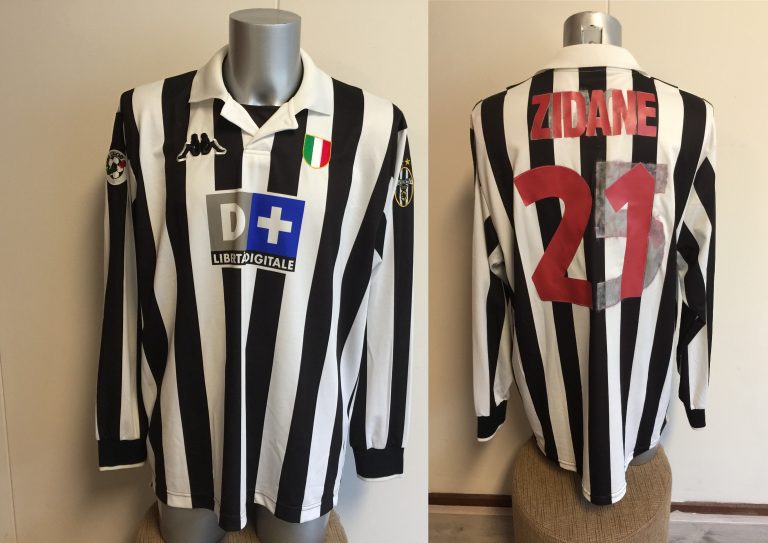 Match issue Juventus 199899 ls home shirt Zidane 21 Kappa Lega Calcio Serie A size XL