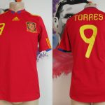 Spain 2009 2010 home shirt Torres 9 adidas jersey world Cup 2010 adult size S (1)