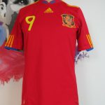 Spain 2009 2010 home shirt Torres 9 adidas jersey world Cup 2010 adult size S (3)