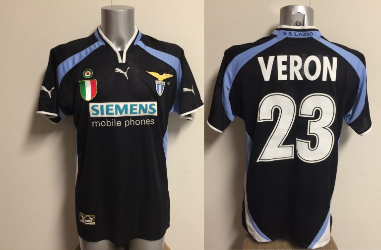 Vintage Lazio Roma 200001 away shirt Puma Veron 23 size L (1)