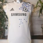 Vintage Chelsea 2011 2012 training vest sleeveless shirt adidas size M 3840 (1)