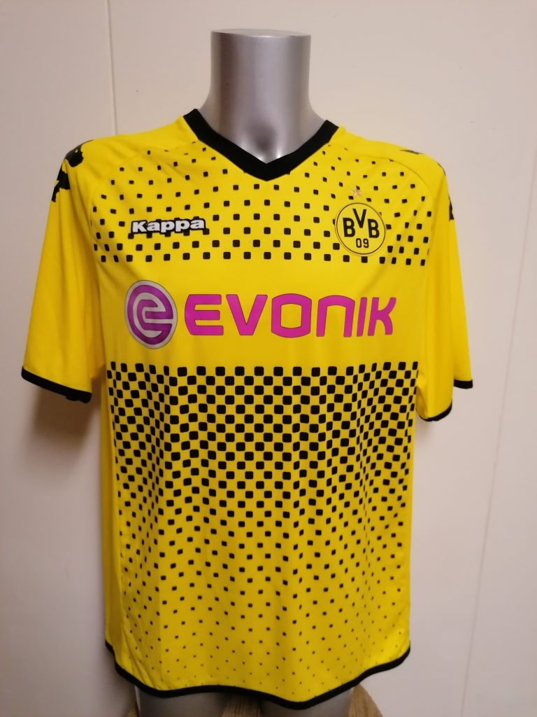 Borussia Dortmund 2011-12 home shirt kappa trikot Lewandowski 9 size XXL (1)