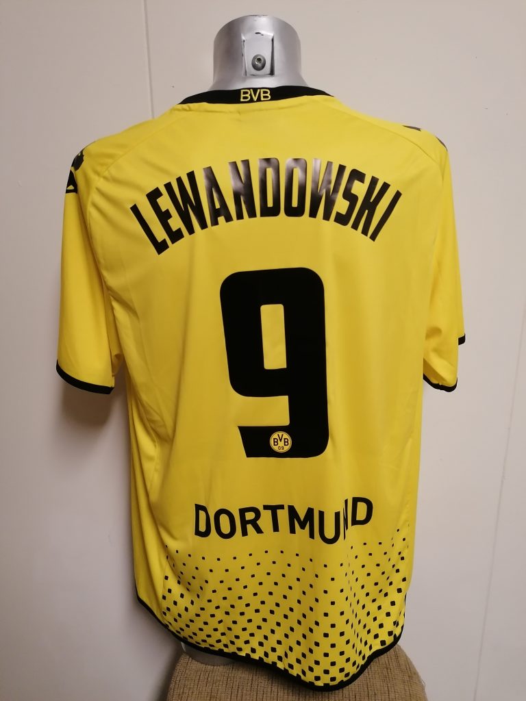 Borussia Dortmund 2011-12 home shirt kappa trikot Lewandowski 9 size XXL (2)