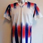 Vintage Diadora 1990ies soccer shirt white red blue size M (1)