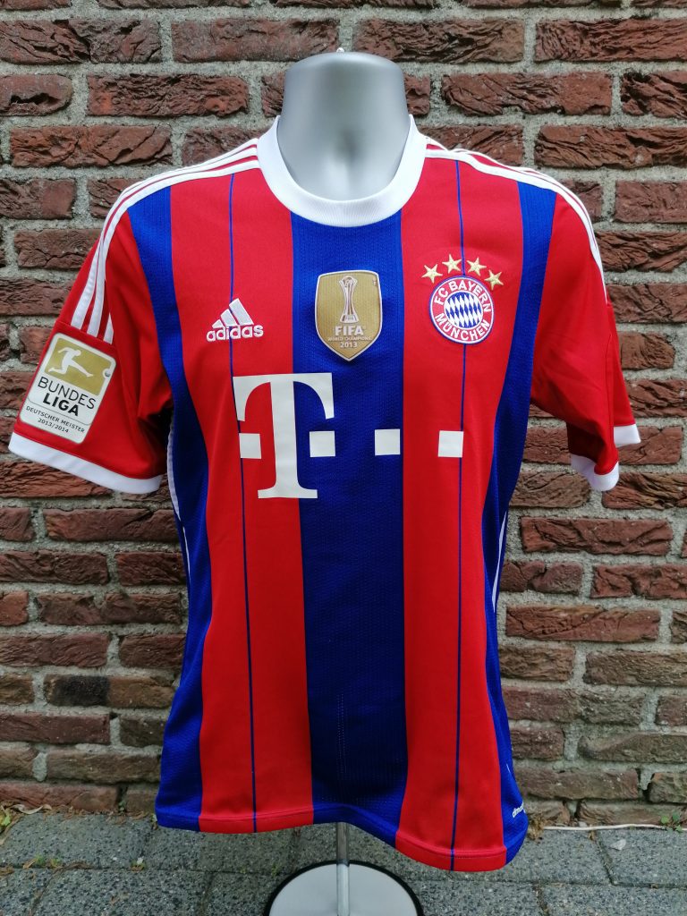 Bayern Munchen 2014 2015 home shirt adidas Alaba 27 size S (2)