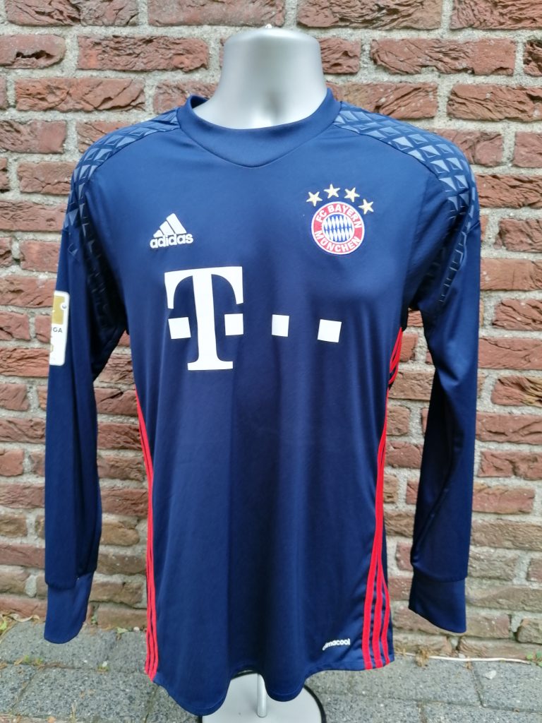 Bayern Munchen 2016 2017 Goal Keeper shirt adidas Bundesliga Neuer 1 size S (2)