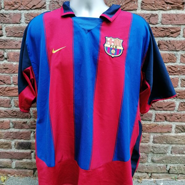 Vintage Barcelona 2003 2004 home shirt Nike football top size XL (1)