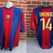 Match issue Barcelona 1998 home shirt Amunike 14 Nike LFP size XL