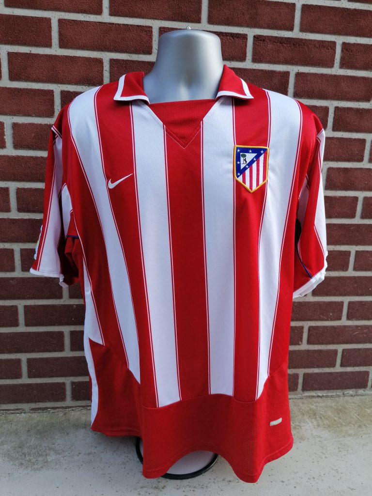 Vinage Atletico Madrid 2003-04 home shirt Nike jersey size XL (1)