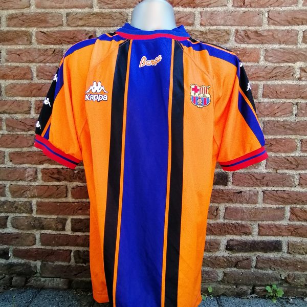 Vintage Barcelona KAPPA away shirt 1997 1998 football top size XL (1)
