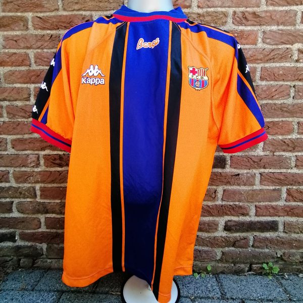 Vintage Barcelona KAPPA away shirt 1997 1998 football top size XL (5)