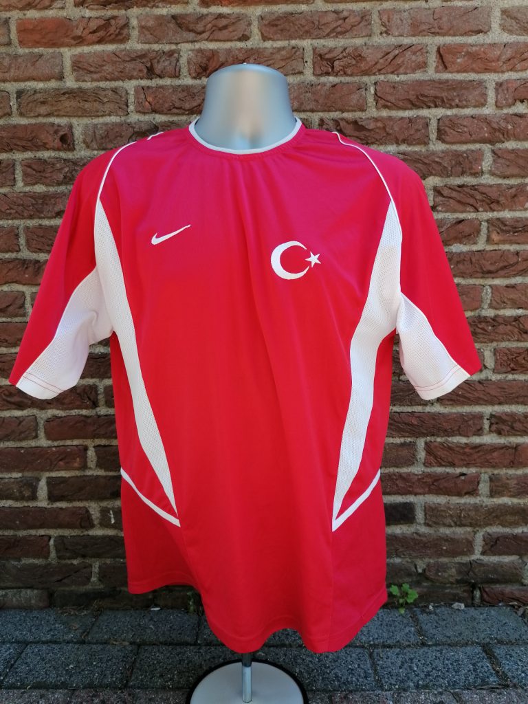 Vintage Turkey 2003 2004 home shirt Nike football top size L (1)