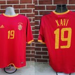World Cup 2002 Spain match worn issue home shirt Xavi Hernandez 19 (1)