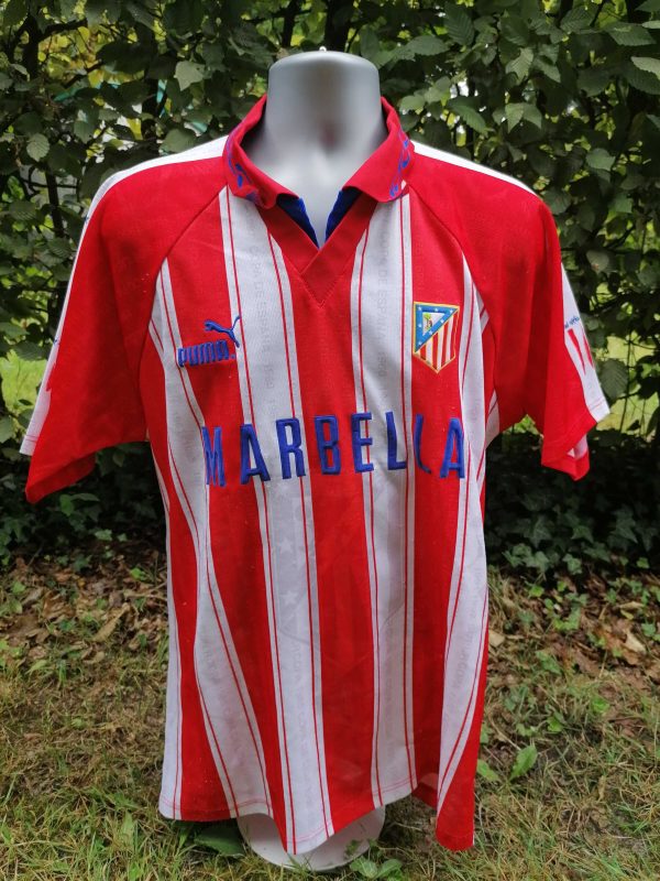 Atletico Madrid 1995-96 home shirt Puma size L (1)