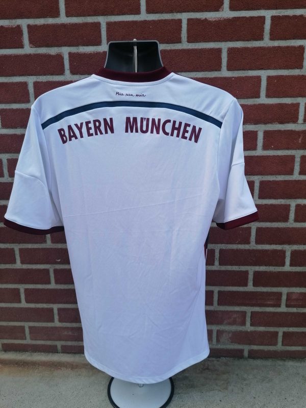 Bayern Munchen 2014 2015 away shirt adidas size L Munich trikot (2)