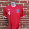 England 2009 World Cup 2010 away shirt Umbro 4 GERRARD size M (2)