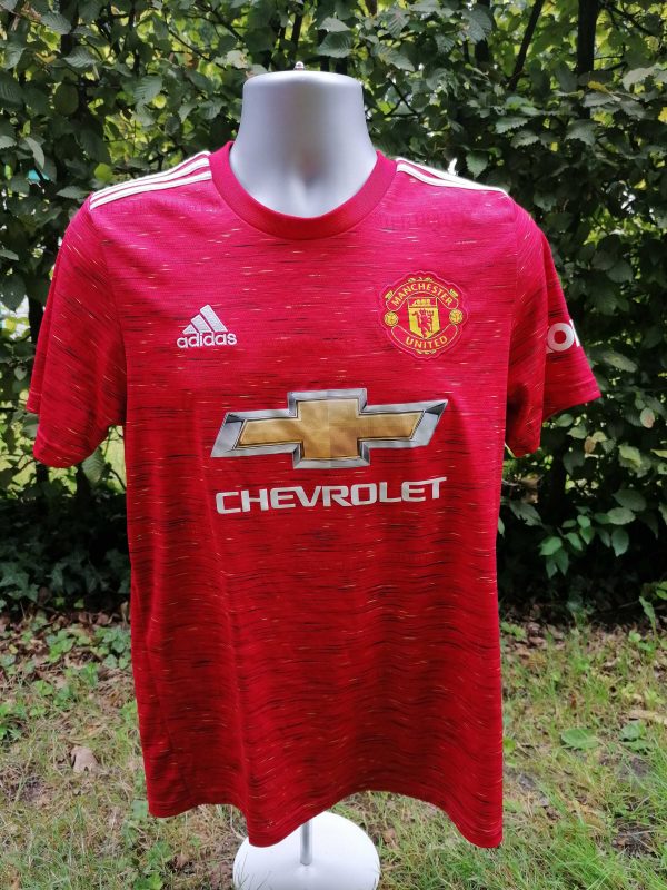 Manchester united 2020-21 home shirt adidas size M (1)