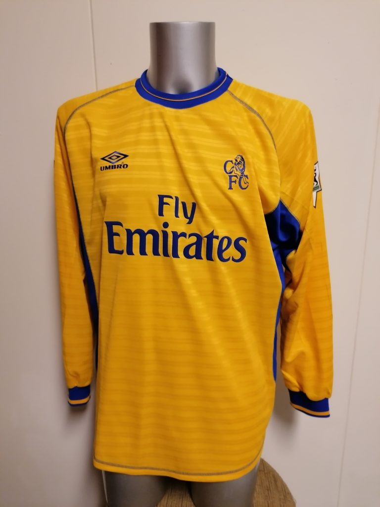 Match issue Chelsea 2001 2002 ls third shirt Umbro Premiership Forsell 32 size L (11)