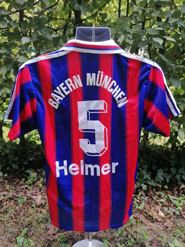 Vintage Bayern Munchen 1995 1996 1997 Home shirt adidas Helmer 5 size S (2)