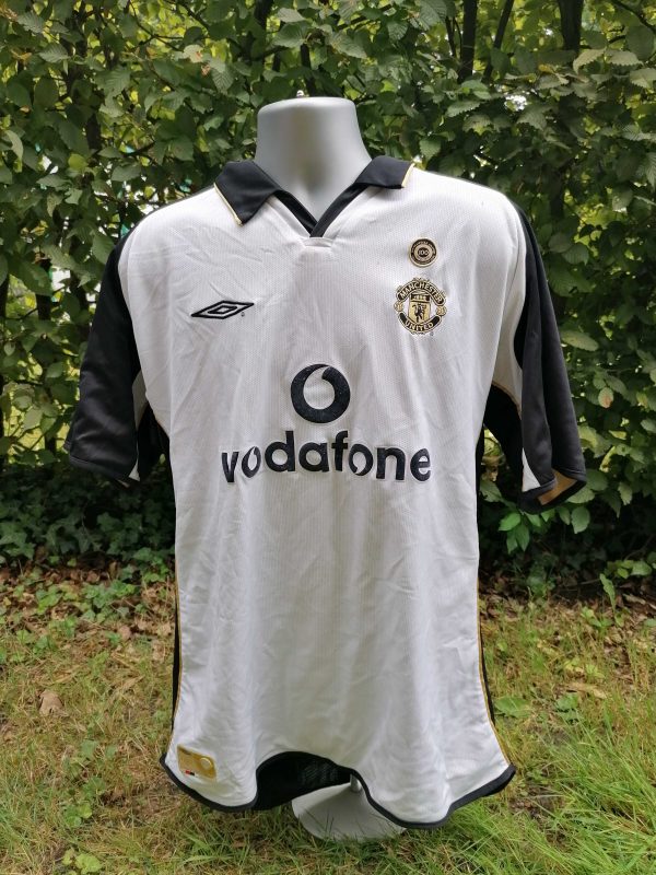 Vintage Manchester United 2001 2002 reversible away centenary ls shirt size XL (1)