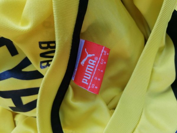 Borussia Dortmund 2014-15 ls home shirt Puma Aubameyang 17 size S (4)
