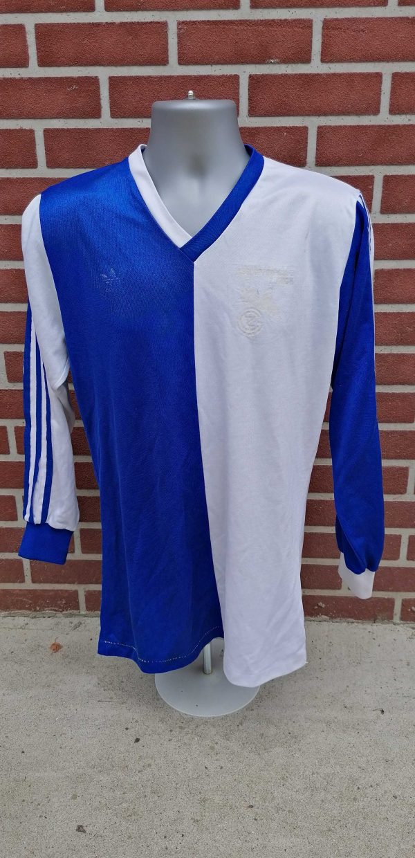 Vintage Grasshoppers Zurich 1980ies home shirt size L made West Germany adidas (1)