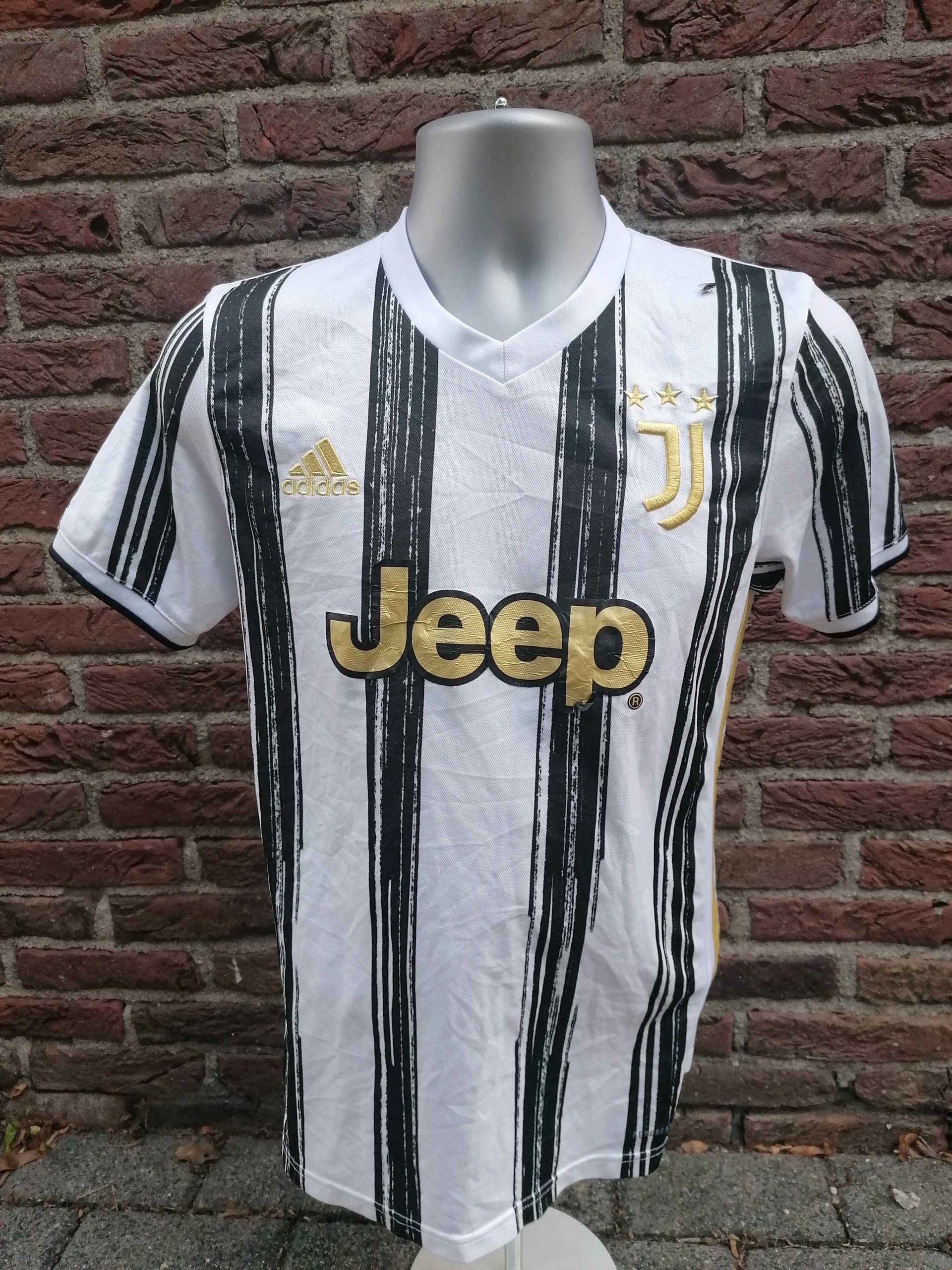 Juventus 2020 2021 home shirt adidas football top size S