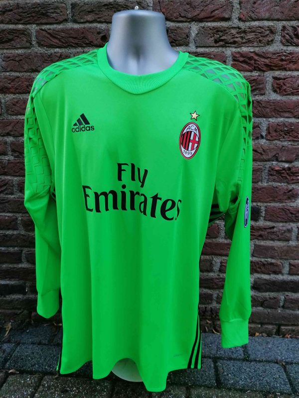 Match issue AC Milan 2015-16 GK shirt Formotion Donnarumma 99 Serie A (2)