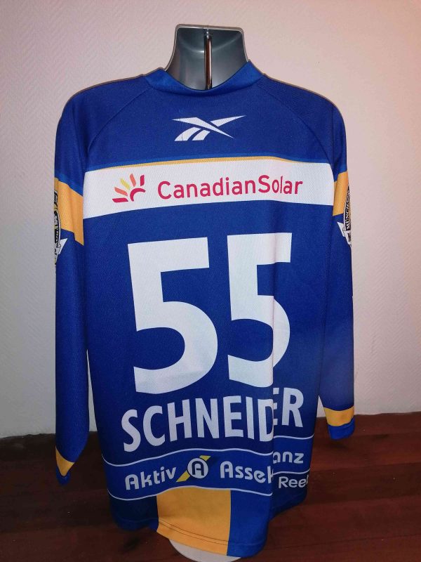 EHC Munchen ice hockey jersey Schneider 55 Reebok size M (3)