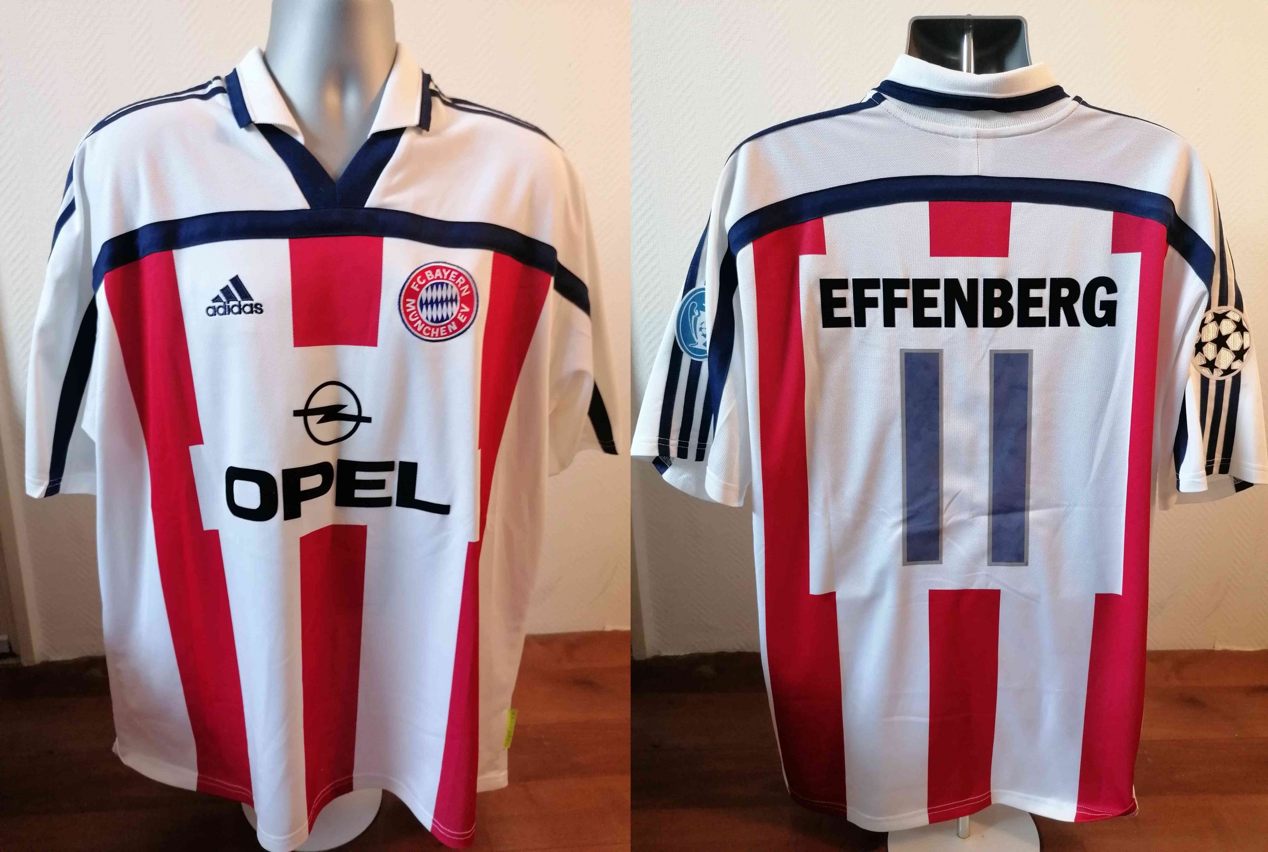 BAYERN MUNICH 2001 EFFENBERG 11 HOME UCL SHIRT (Very good