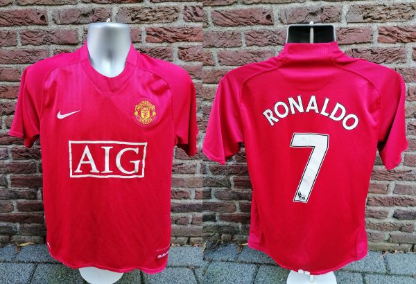 Manchester United 2007-09 home football shirt Nike Ronaldo 7 size M (1)