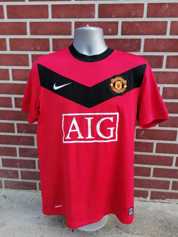 Manchester United 2009-10 home football shirt Nike size M no 21 (2)