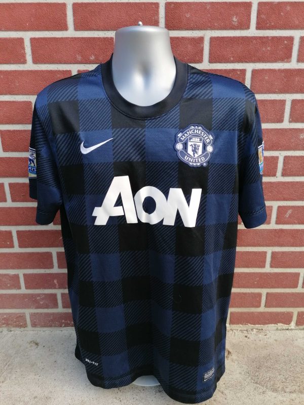 Manchester United 2013 2014 away football shirt Nike size L no 20 (2)
