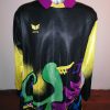 Vintage Erima 1990ies multi-colour ls goal keeper shirt #1 size L padded (3)