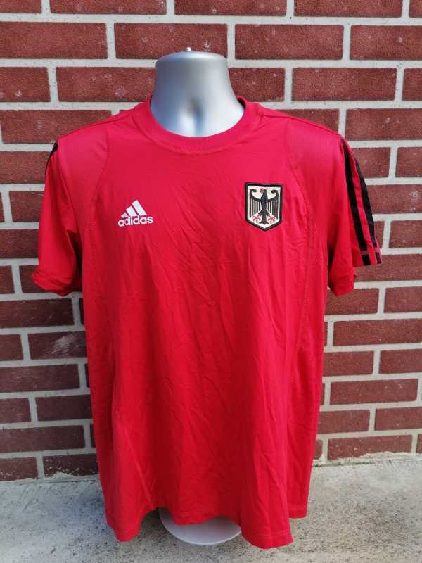 Vintage Germany Olympics red shirt ca. 2010 size L adidas (1)