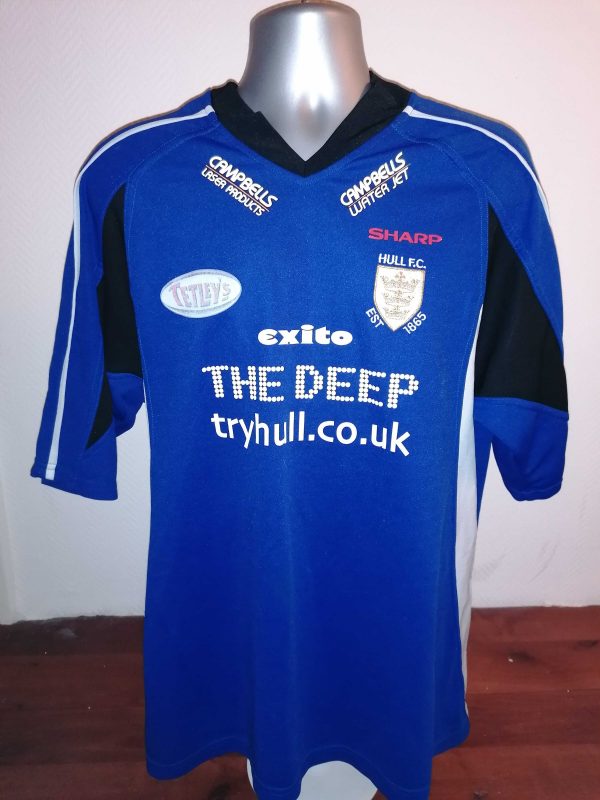Vintage Hull FC 1865 Rugby shirt 2005 away shirt Exito jersey size L (4)