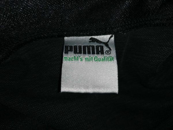 Vintage Puma 1980ies ls black green shirt size XL retro (2)