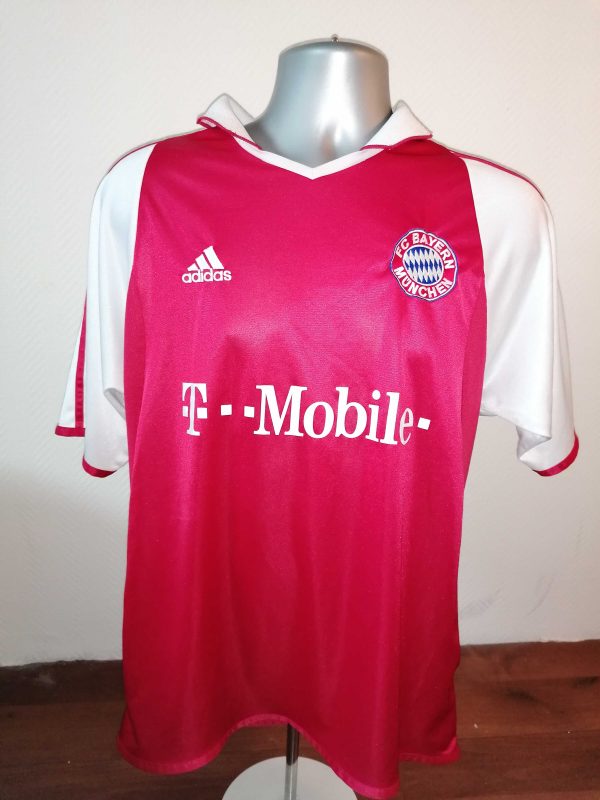 Bayern Munchen 2003-04 home shirt adidas top Makaay 10 size M (1)