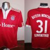 Vintage Bayern Munchen 2009 2010 home shirt adidas Schweinsteiger 31 size S (1)