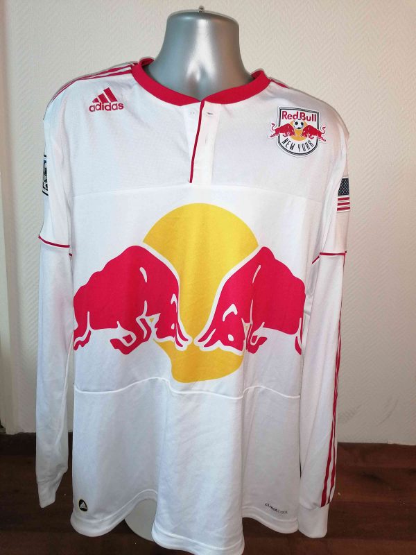 Vintage New York Red Bulls 2010-11 ls home shirt adidas jersey soccer MLS size 2XL (1)